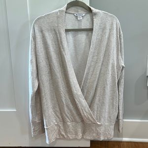 Athleta Purana V-Neck Wrap sweatshirt